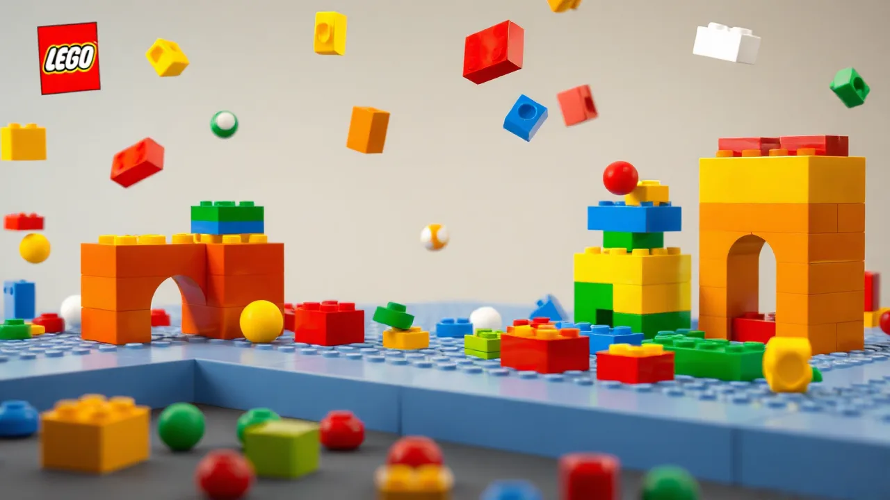 Building Block Fun in Lego image