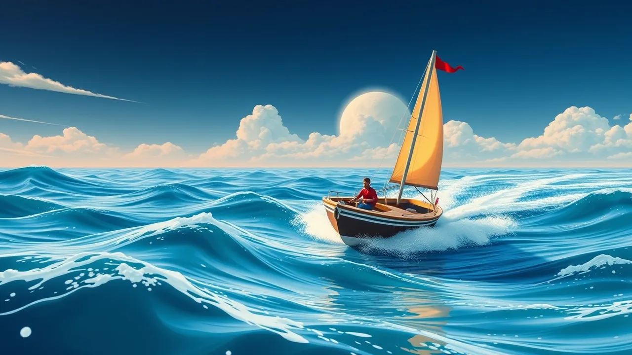 Sailing Through Waves in the Boat Arcade Game image