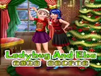 Ladybug And Elsa Xmas Selfie