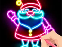Draw Glow Christmas - Draw  amp;amp; Color