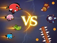 Infuriated bird background