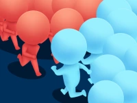 Crowd runner 3D background
