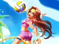 Beach volleyball 3D background