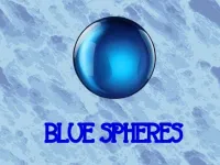 Blue spheres background