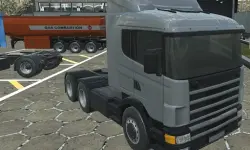 18 wheeler truck driving cargo